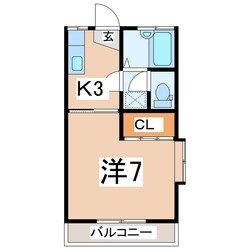 郡山駅 徒歩30分 2階の物件間取画像